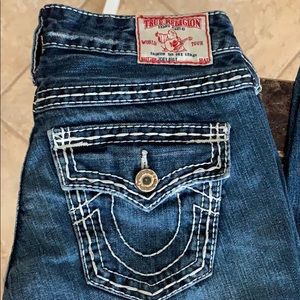 True Religion jeans 25x33 flared bottom